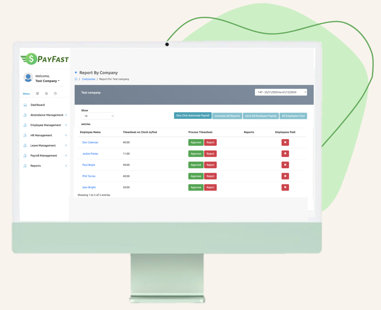 Payroll Service Illustration